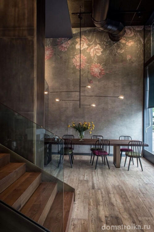 Обои под бетон (100 фото): очарование лофта в интерьере современной квартиры