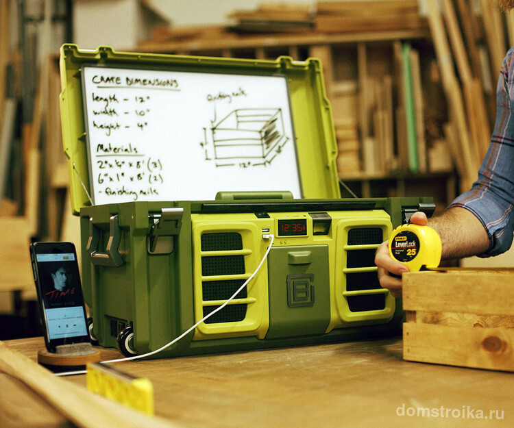 Ящик для инструмента, обеспечивающий полный обзор и удобный доступ к нему на месте проведения работ