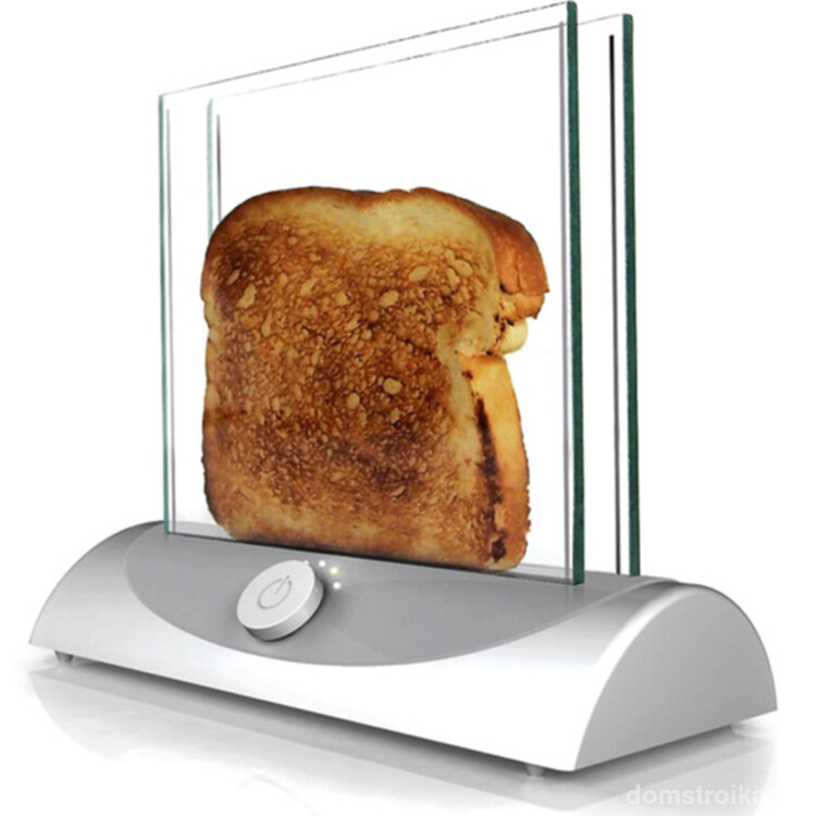 Стильный тостер со стеклянными стенками