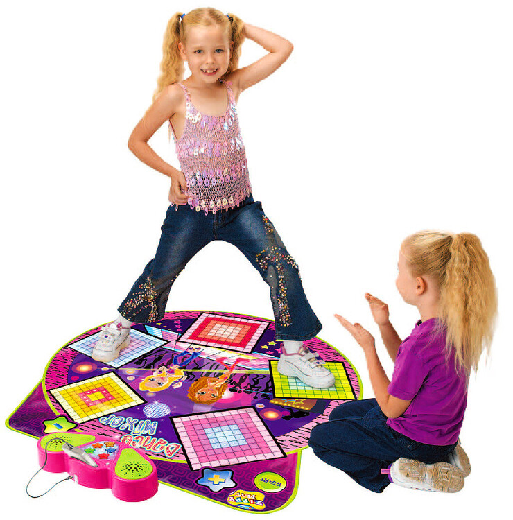Музыкальный коврик DANCE MIXER PLAYMAT для детей имеет всего 5 кнопок, которые отличаются по цвету и расположены на комфортном для детей расстоянии