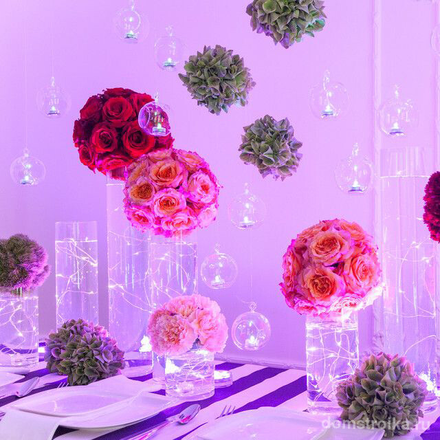 Разновидность стеклянных ваз для роз в виде цилиндра