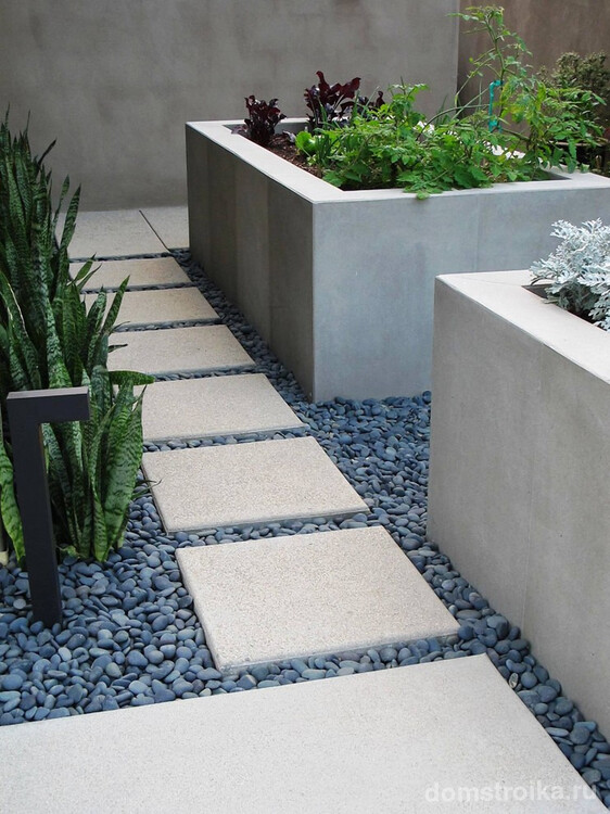 Грядки на даче: высокие, умные, ленивые. Галька, бетон и камень в дизайне огорода на небольшом приусадебном участке
