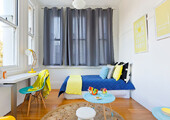 Теплая охра, сочный лимон и цитрин: 100+ идей дизайна интерьера спальни в желтых тонах