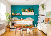 Голубая кухня (100+ фото небесных интерьеров): стильный дизайн для бело-голубых и серо-голубых кухонь