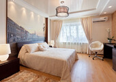 Натяжные потолки для спальни (40 фото): романтично, стильно и практично