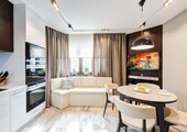Дизайн кухни площадью 15 кв. метров с диваном: рекомендации дизайнеров и стильные идеи планировки