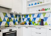 Акцентная зона: 70+ стильных вариантов мозаики на кухонный фартук