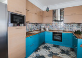 Акцентная зона: 70+ стильных вариантов мозаики на кухонный фартук