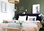 Интерьер бело-зеленой спальни: секреты гармоничных сочетаний и выбор декора