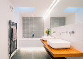 Северный минимализм: 60+ стильных интерьеров ванной и туалета в скандинавском стиле