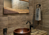 Выбираем столешницу для ванной из мозаики: дизайн, материалы и особенности укладки