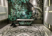 70 Идей мозаики в ванную комнату: когда дизайн интерьера становится произведением искусства (фото)
