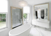 Дизайн белой ванной комнаты (75 фото): «чистая» гармония